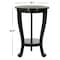 Safavieh Heather Pedestal Side Table - Distressed Black AMH5711B - alternate 2